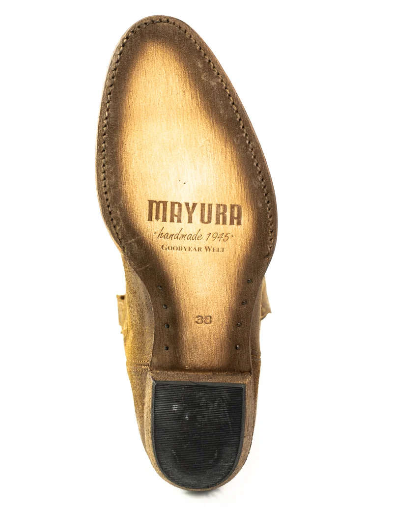 Damen-Cowboystiefel 2526 aus braunem Leder