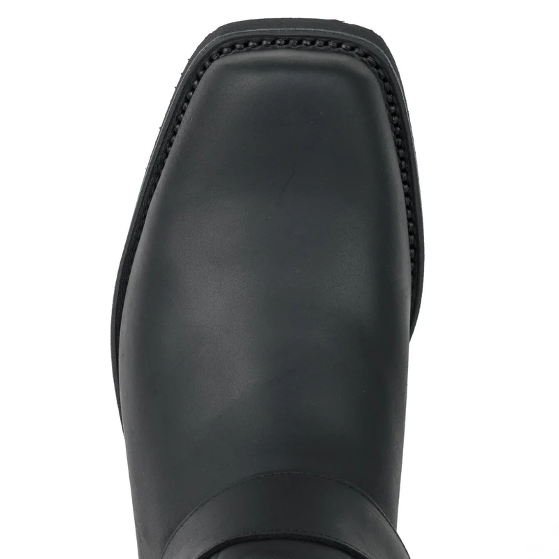 Bikerstiefel für Damen und Herren, Modell 1501-6, schwarzes Leder | Sofort lieferbar | Größe 40