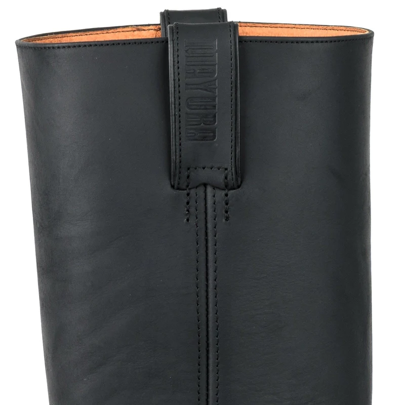 Bikerstiefel für Damen und Herren, Modell 1501-6, schwarzes Leder | Sofort lieferbar | Größe 40