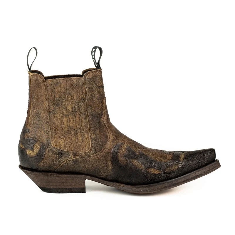 Cowboy Country Western Stiefeletten für Herren und Damen 1931 in Braun und Schwarz