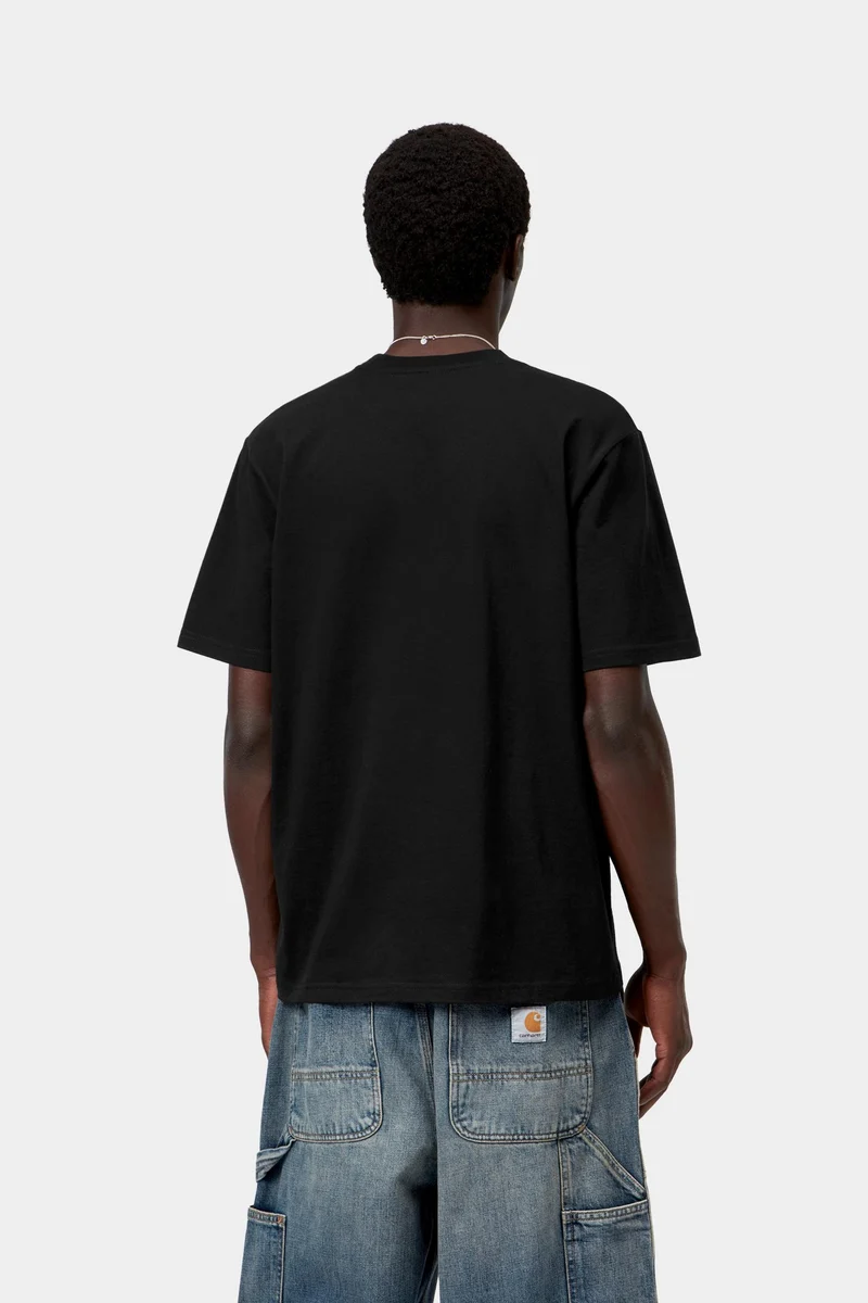 Carhartt WIP Herren-T-Shirt mit kleinem Herzchen | Schwarz