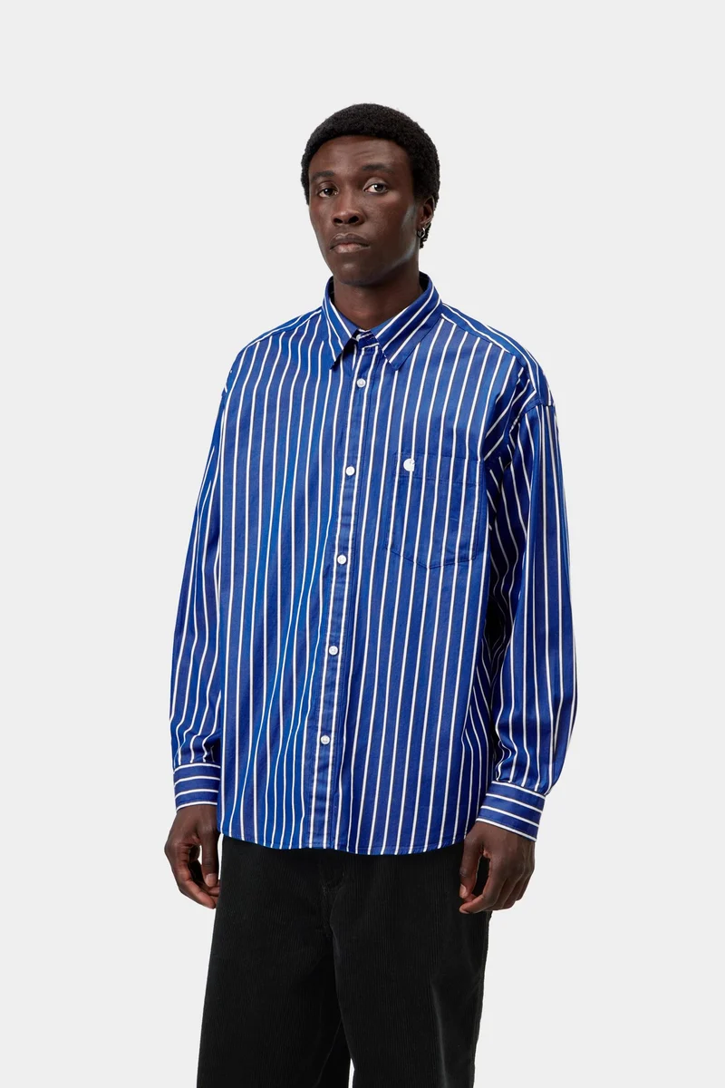 Carhartt WIP Gowan Herrenhemd mit Streifen | Lapis