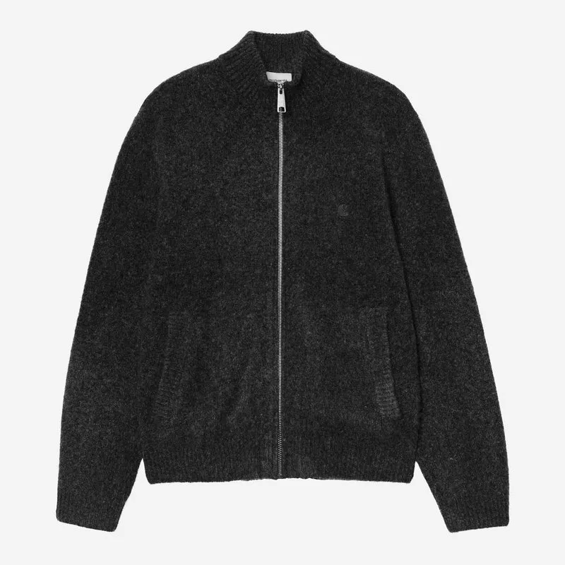 Carhartt WIP Curtis Herren-Strickjacke | Schwarz