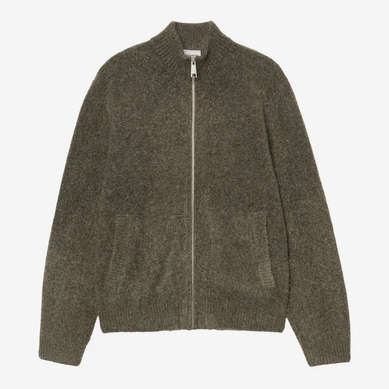 Carhartt WIP Curtis Herren-Sweaterjacke | Tangled Shungite