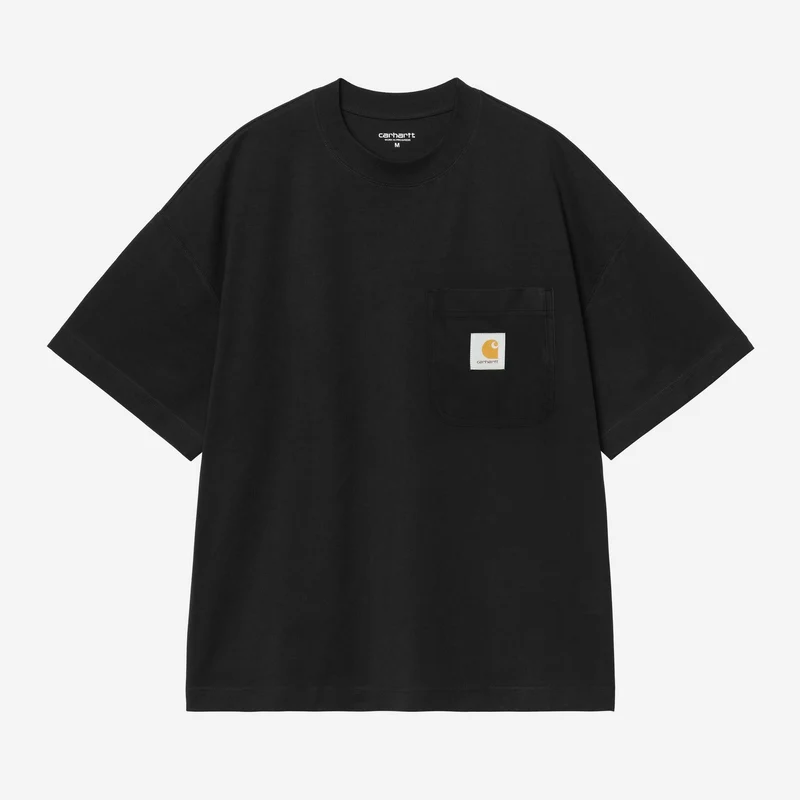 Carhartt WIP Herren-Arbeits-T-Shirt mit Brusttasche | Schwarz