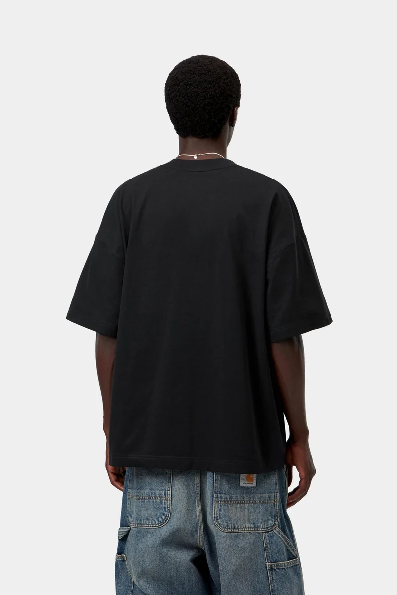 Carhartt WIP Herren-Arbeits-T-Shirt mit Brusttasche | Schwarz