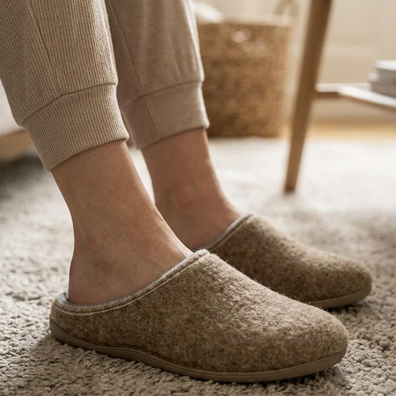 Lightweight Comfy Mule Slippers - BONAD44004 / 330 207 - Natural