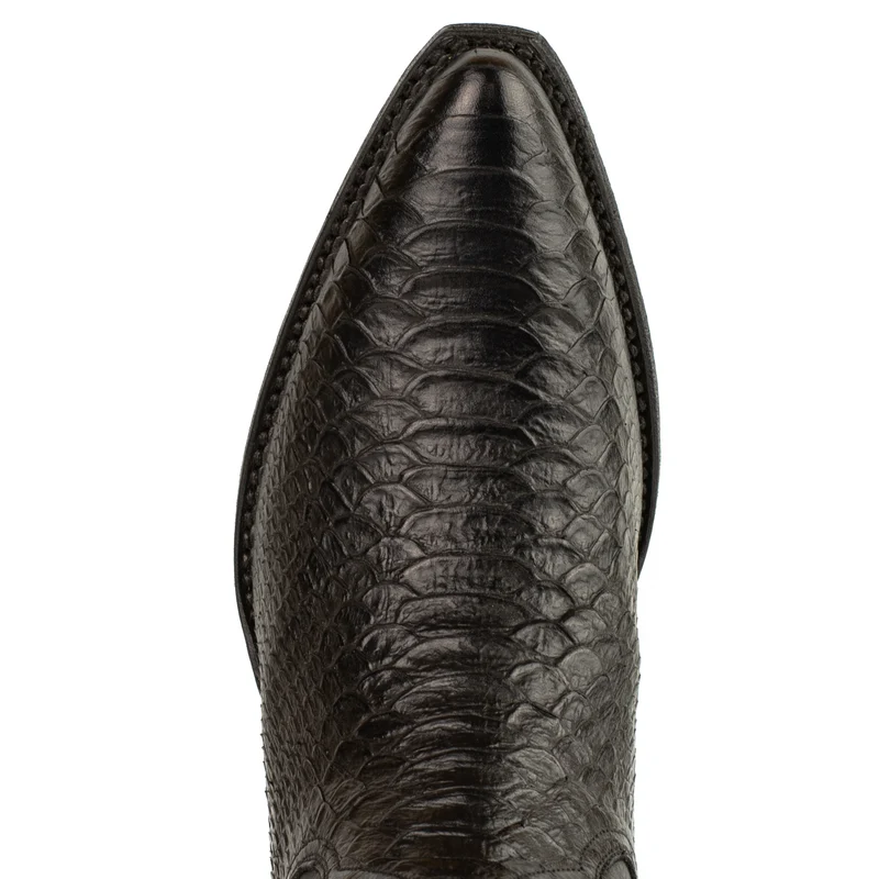 Damen-Cowboy-Country- und Westernstiefel 2524 aus schwarzem Leder