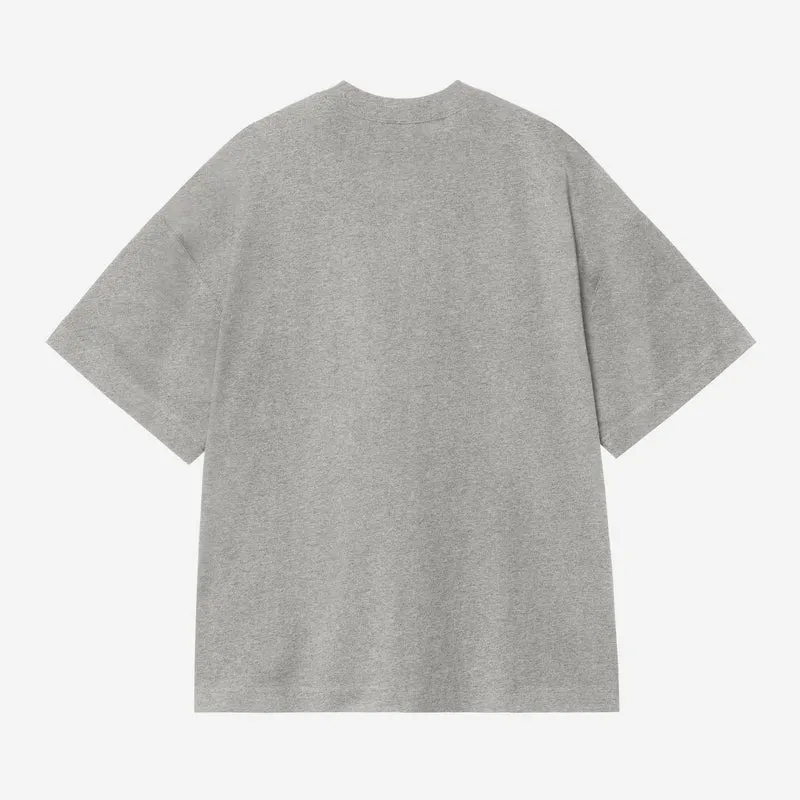 Carhartt WIP Herren-Arbeits-T-Shirt mit Brusttasche | Grau meliert
