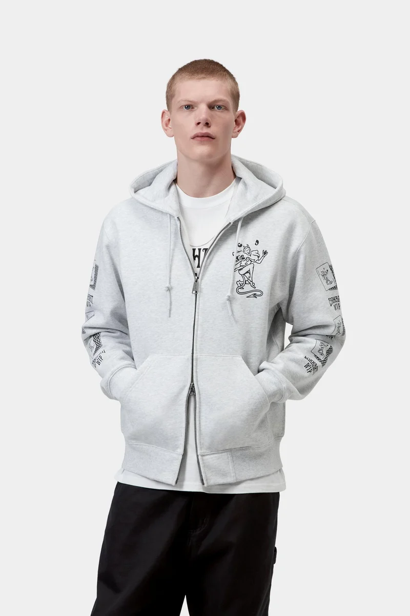Carhartt WIP Herren-Spielkarten-Hoodie | Aschgrau meliert