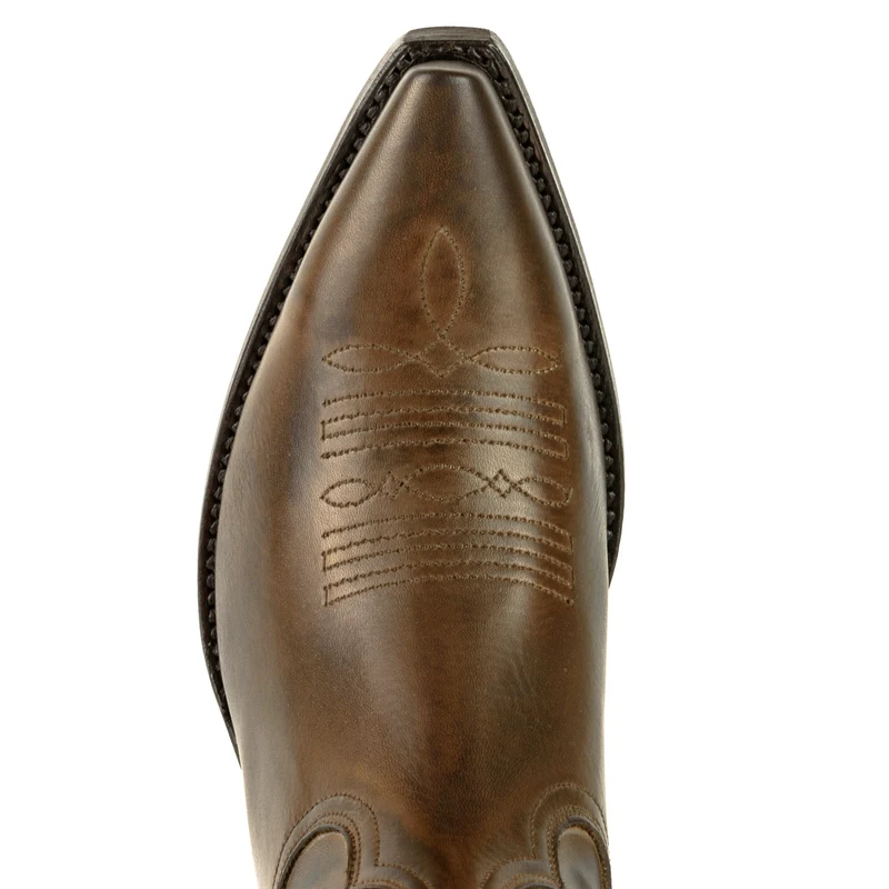 Damen-Cowboy-Country- und Westernstiefel 2536 aus braunem Leder