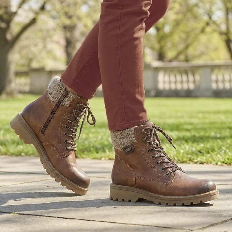 Rieker Water Resistant Boots - RKR42553 / 328 206 - Tan