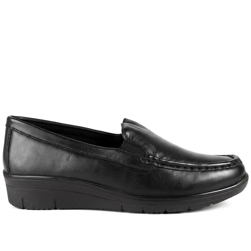 Smart Wedge Heel Moccasins - DDIN44000 / 329 714 - Black