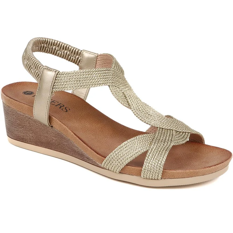 Elasticated Slip-On Sandals - BAIZH39073 / 325 103