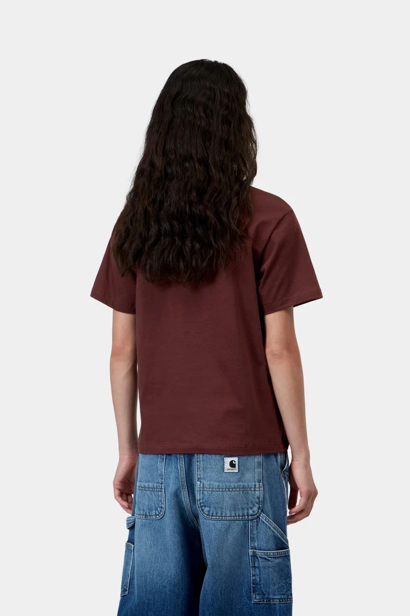 Carhartt WIP Damen-T-Shirt mit Brusttasche | Amarone