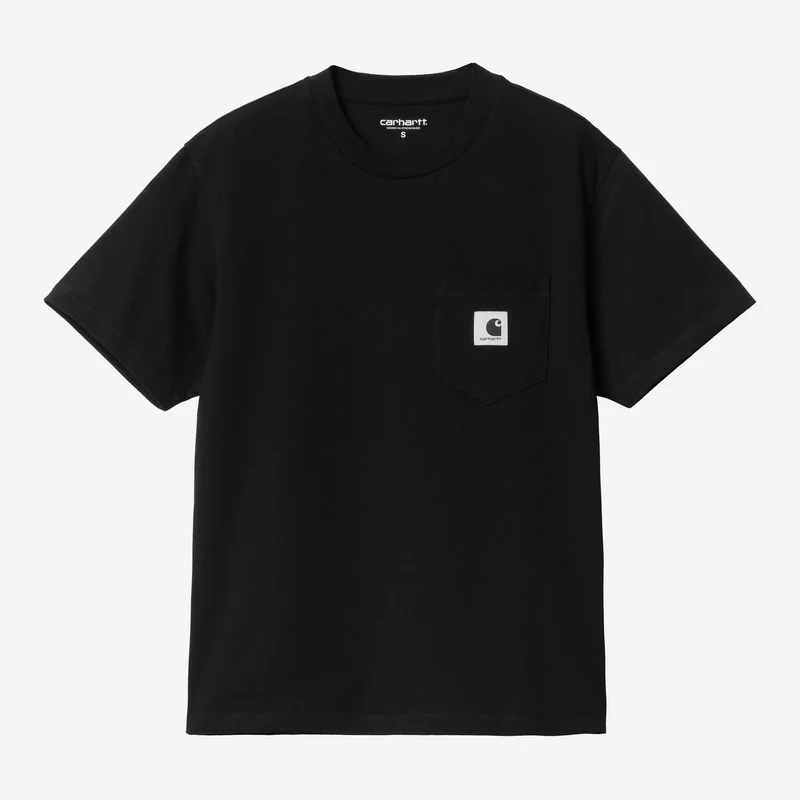 Carhartt WIP Damen-T-Shirt mit Brusttasche | Schwarz
