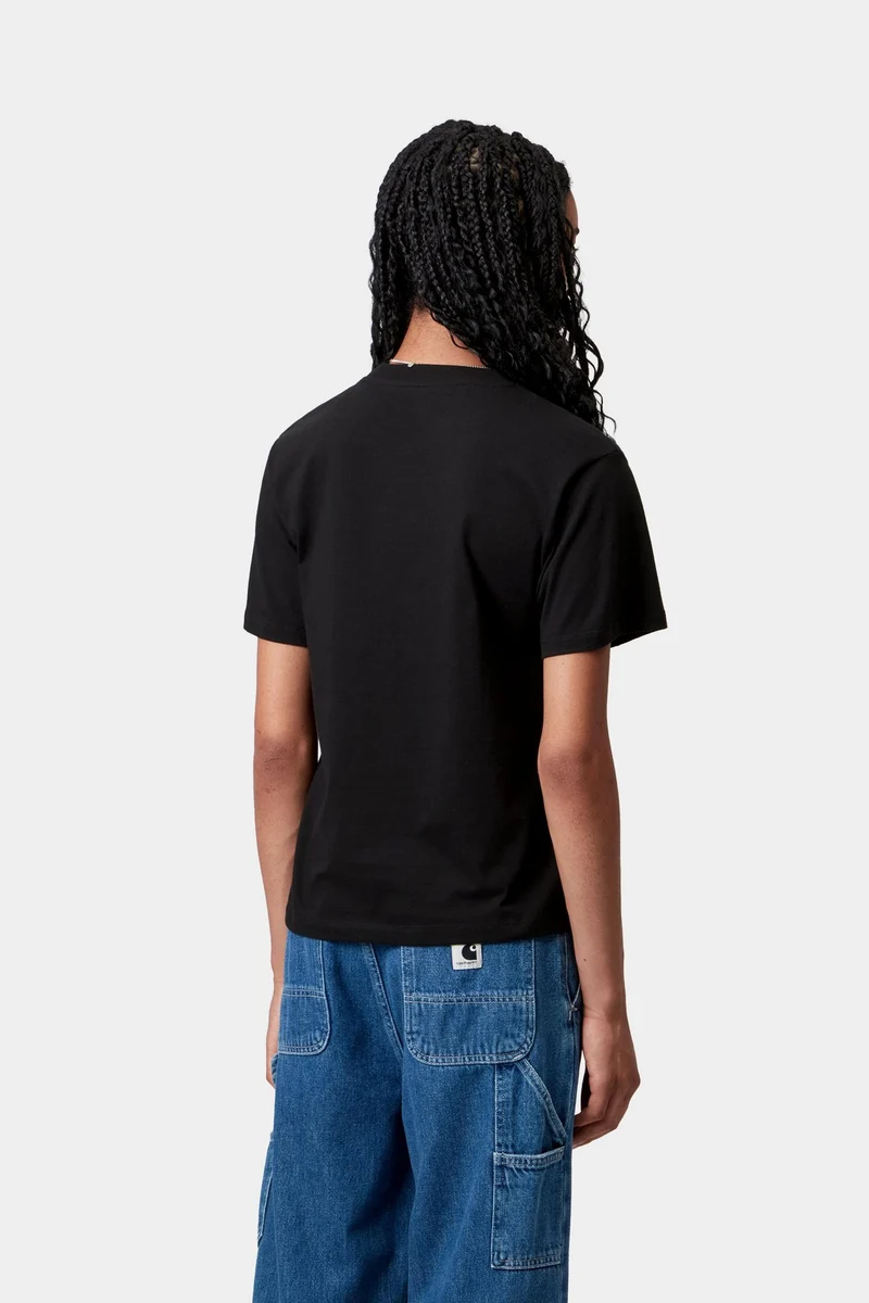 Carhartt WIP Damen-T-Shirt mit Brusttasche | Schwarz