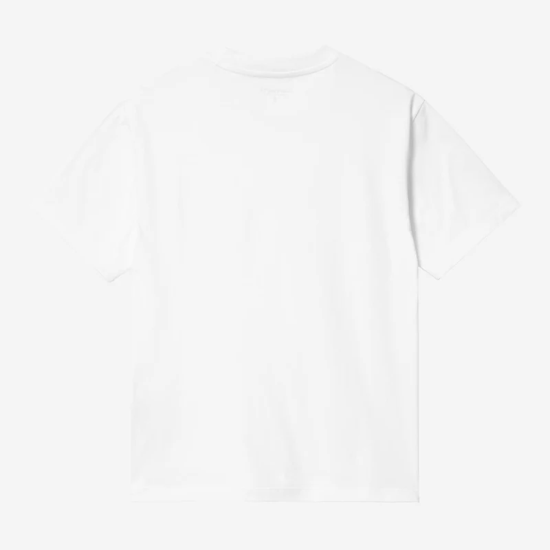 Carhartt WIP Damen-T-Shirt mit kleiner Herztasche | Weiß