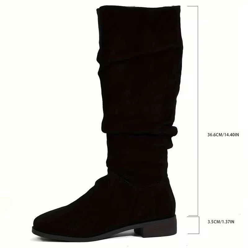 Joliza – Lässige, Wadenhohe Stiefel MIT Niedrigem Absatz