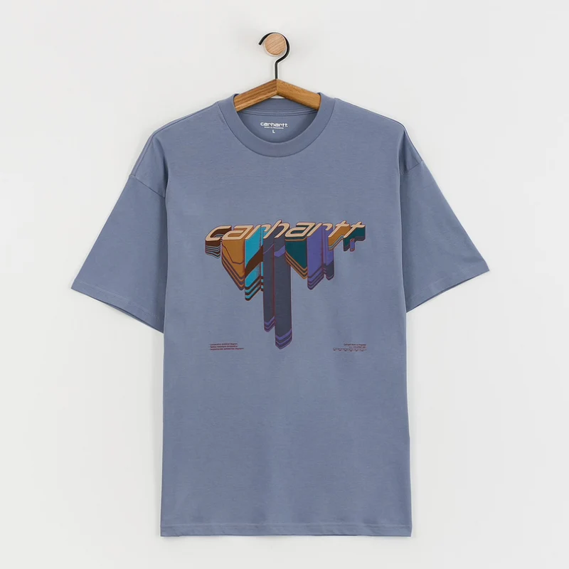 Carhartt WIP Herren-T-Shirt für Künstlerbedarf – Braunblau