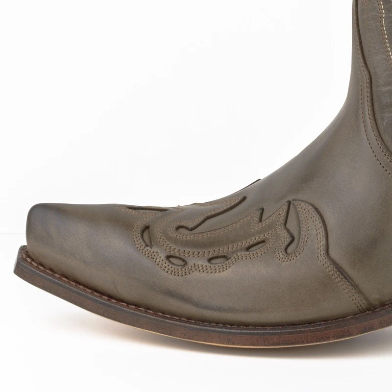 Cowboy Country- und Westernstiefel für Damen und Herren 17 Braunes Leder