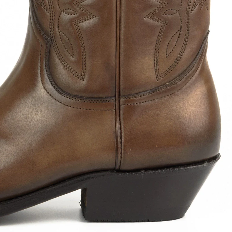 Cowboy Country- und Westernstiefel für Damen und Herren 1920 Braunes Leder