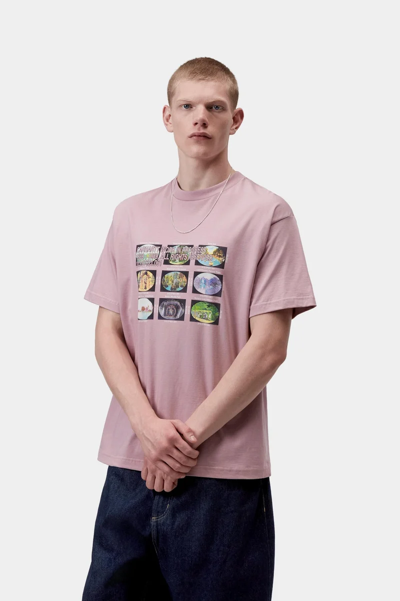 Carhartt WIP Herren-T-Shirt mit Koordinatenmuster | Hortensia