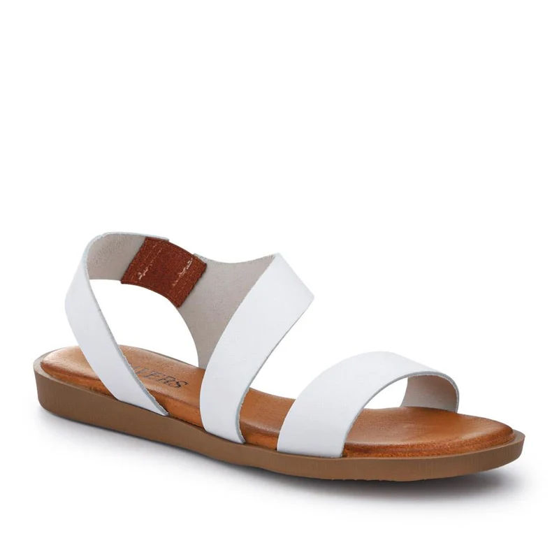 Elasticated Leather Sandals - PERSI41000 / 327 542
