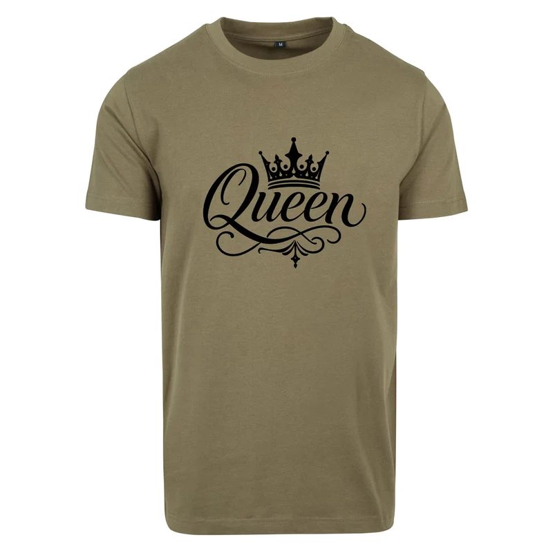 Statement Queen Krone T-Shirt Shirt Frontprint & Backprint | Unisex