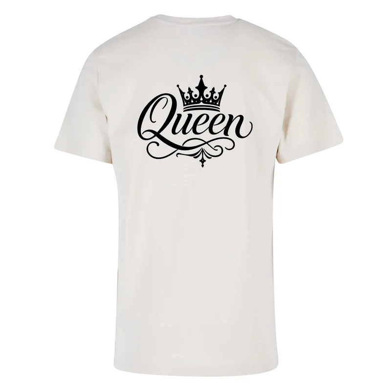 Statement Queen Krone T-Shirt Shirt Frontprint & Backprint | Unisex