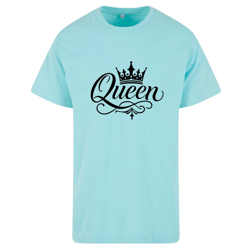 Statement Queen Krone T-Shirt Shirt Frontprint & Backprint | Unisex