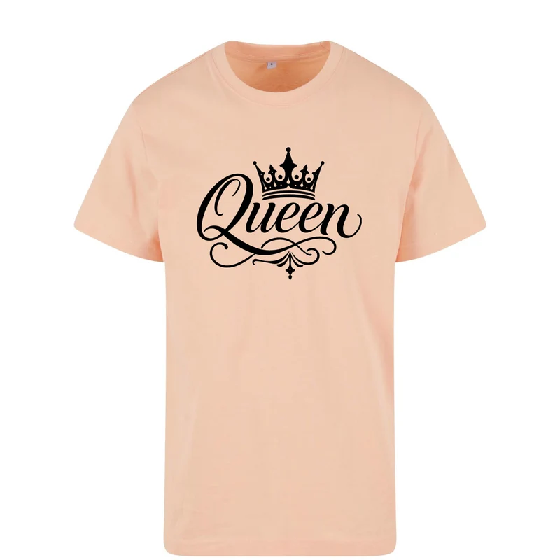 Statement Queen Krone T-Shirt Shirt Frontprint & Backprint | Unisex