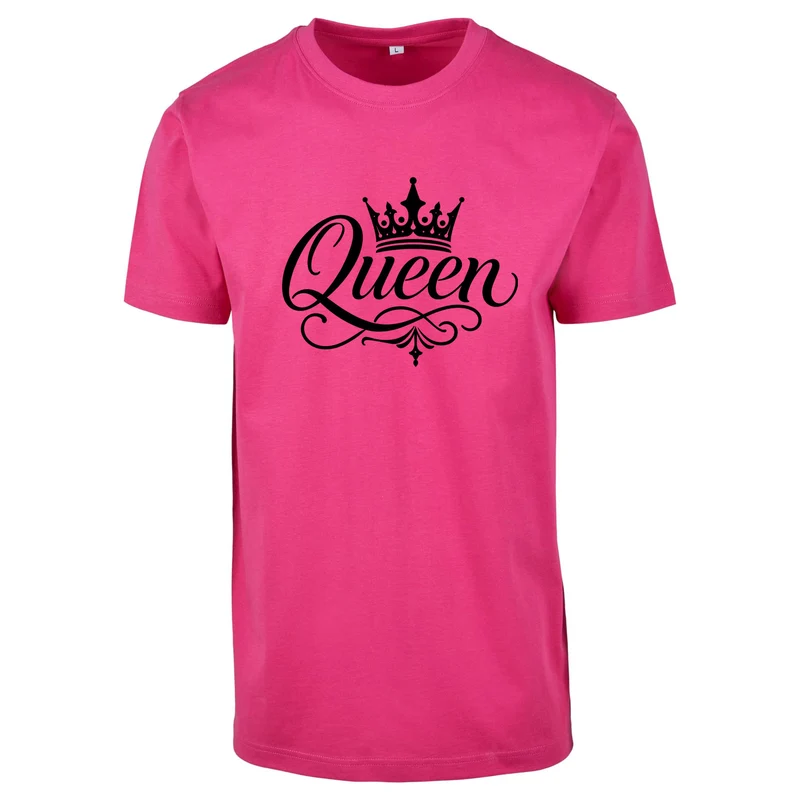 Statement Queen Krone T-Shirt Shirt Frontprint & Backprint | Unisex
