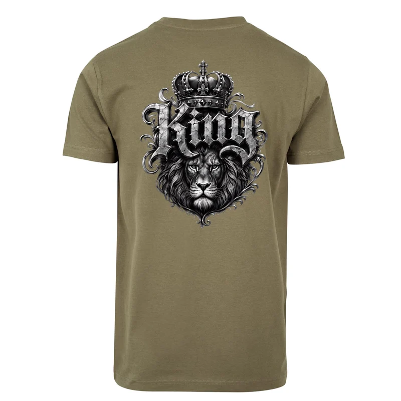 Statement King Löwe Lion T-Shirt Shirt Frontprint & Backprint | Unisex