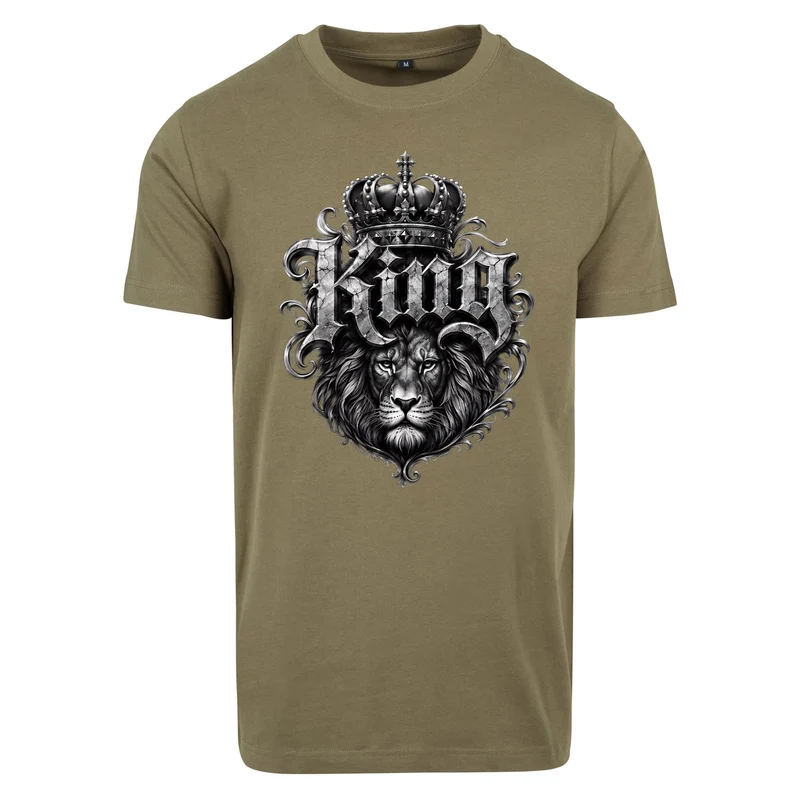 Statement King Löwe Lion T-Shirt Shirt Frontprint & Backprint | Unisex
