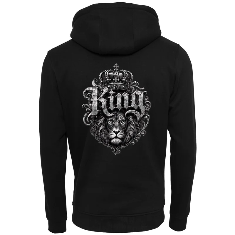 Statement King Löwe Lion Hoodie Pullover Frontprint & Backprint | Unisex