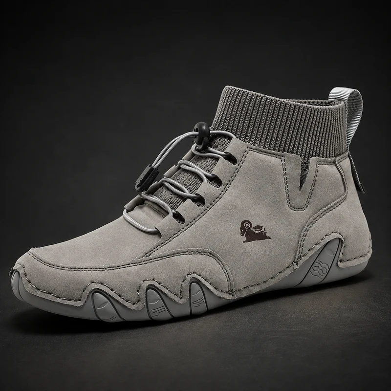 Tuncer – Turnschuh Aus Leder mit Schnürung