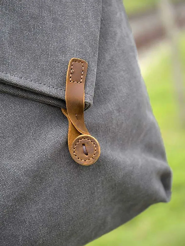 Liraine – Umhängetasche Aus Canvas Und Leder