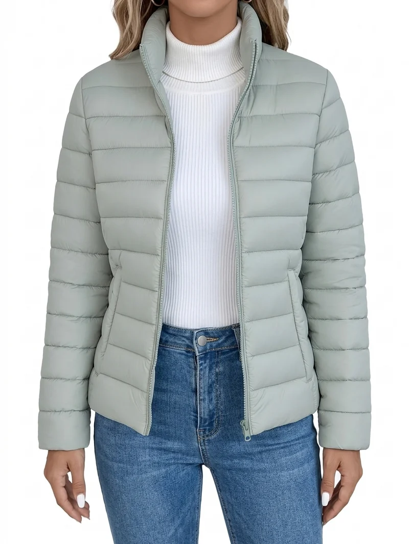 Loryta – Gesteppte Pufferjacke mit Stehkragen Und Reißverschluss