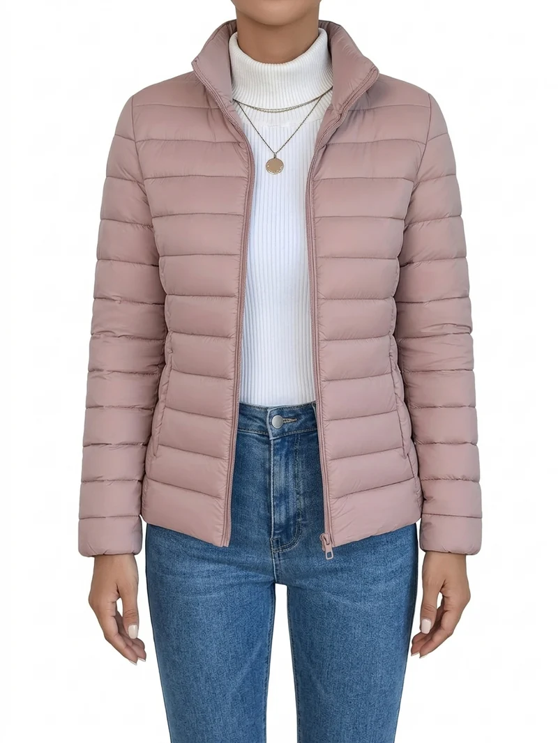 Loryta – Gesteppte Pufferjacke mit Stehkragen Und Reißverschluss