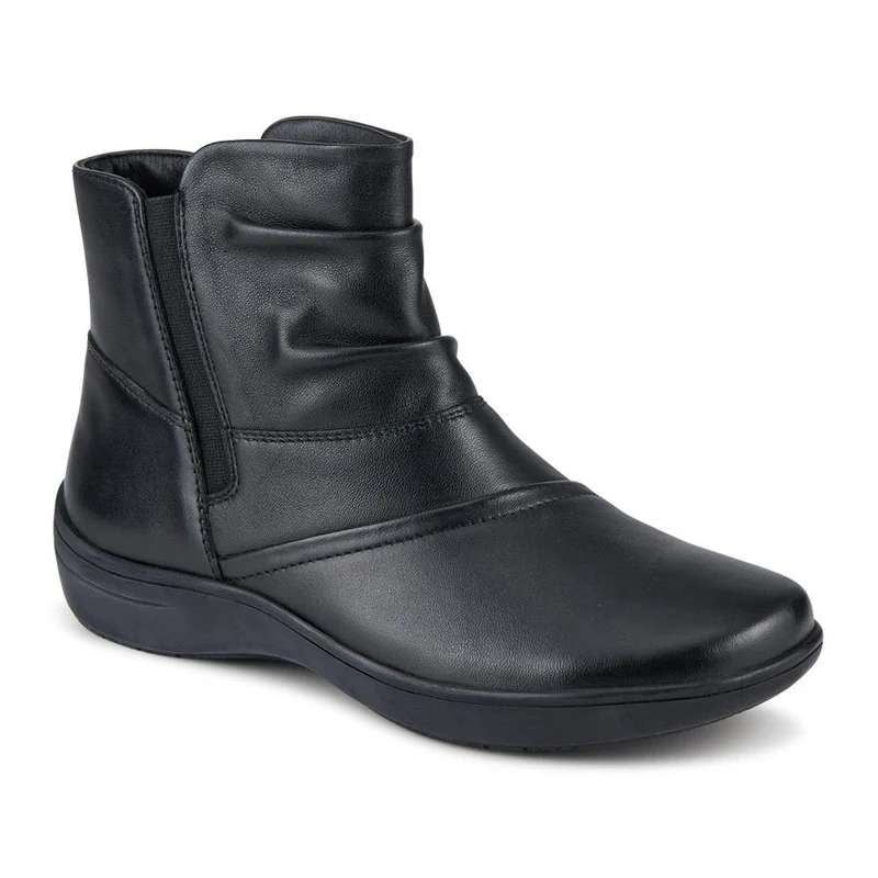Wide Fit Leather Ankle Boots - KF42004 / 328 468