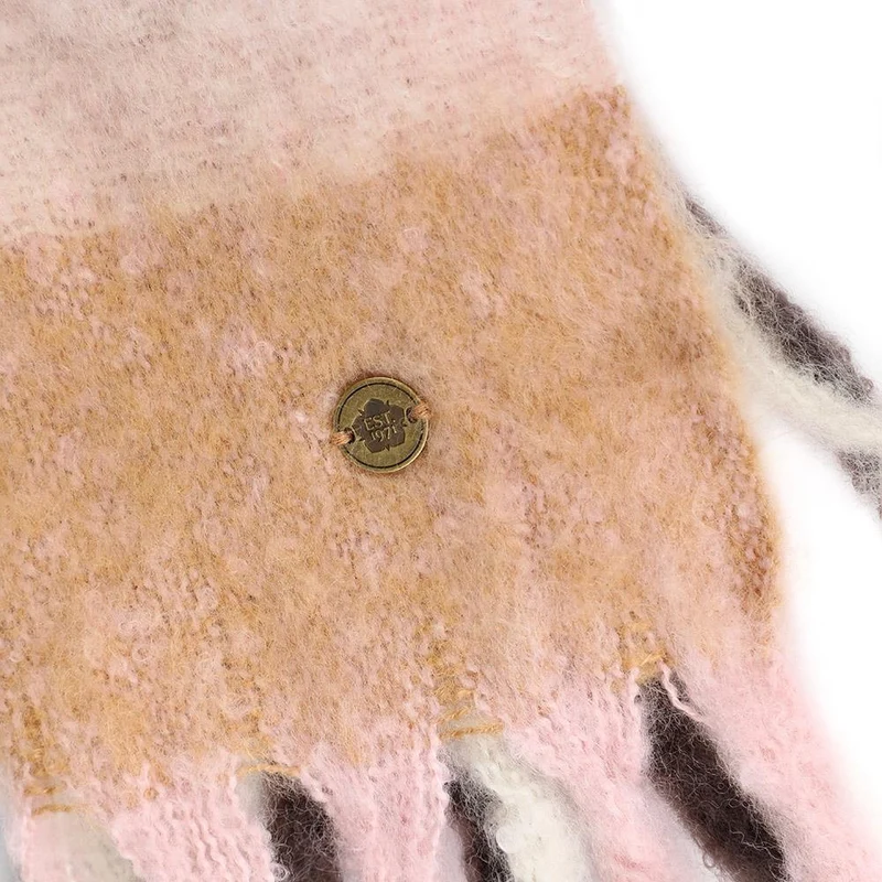 Soft Check Scarf - SISK44006 / 329 903 - Cherry Brown