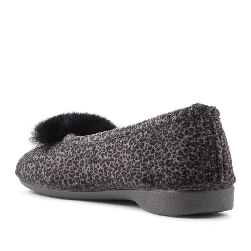 Ballerina Slippers - FEVI36011 / 322 745 - Grey Leopard