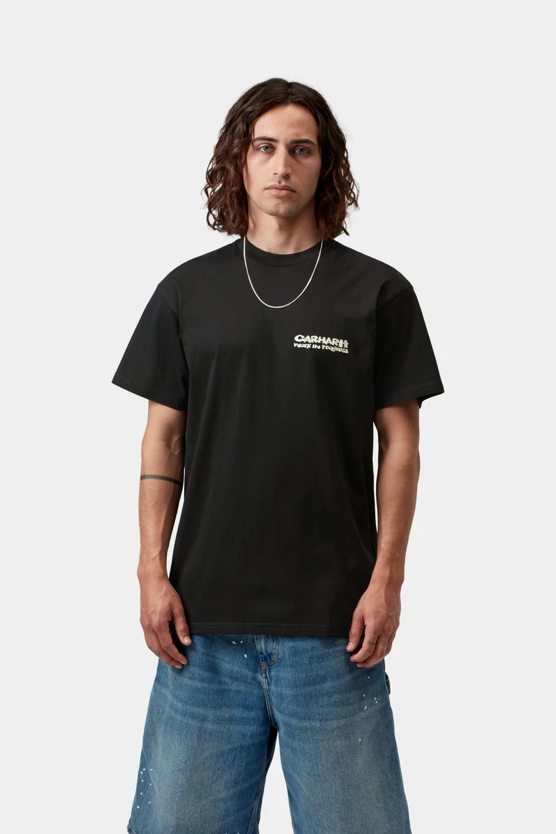 Carhartt WIP Kubistisches Herren-T-Shirt | Schwarz