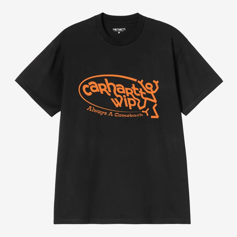 Carhartt WIP Herren-T-Shirt „Immer ein Comeback“ | Schwarz