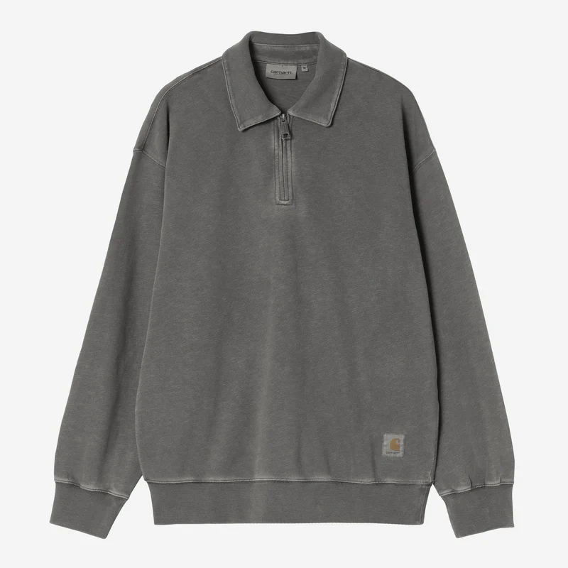 Carhartt WIP Harper Polohemd für Herren | Schwarz, stückgefärbt