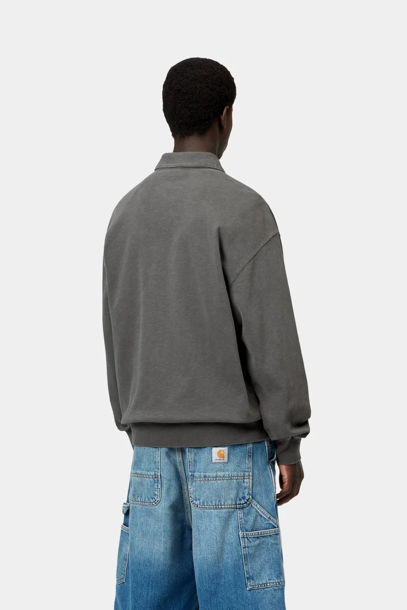 Carhartt WIP Harper Polohemd für Herren | Schwarz, stückgefärbt