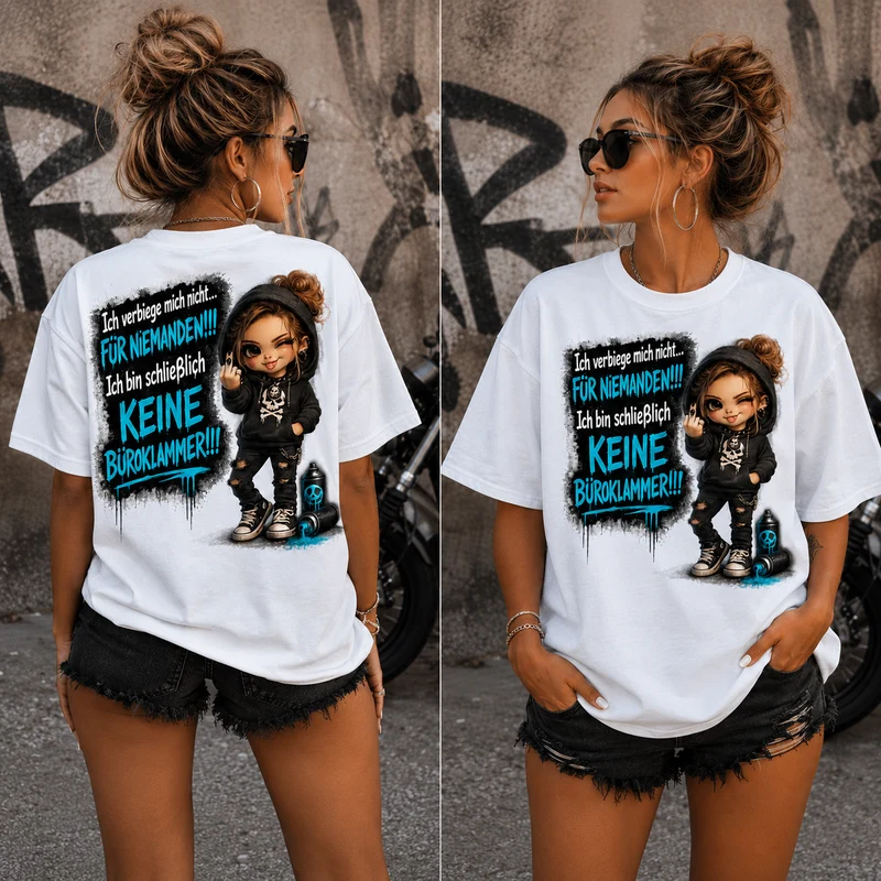 Statement T-Shirt Ich verbiege mich nicht... | Frontprint & Backprint | Unisex