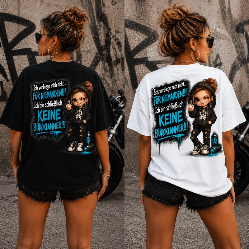 Statement T-Shirt Ich verbiege mich nicht... | Frontprint & Backprint | Unisex