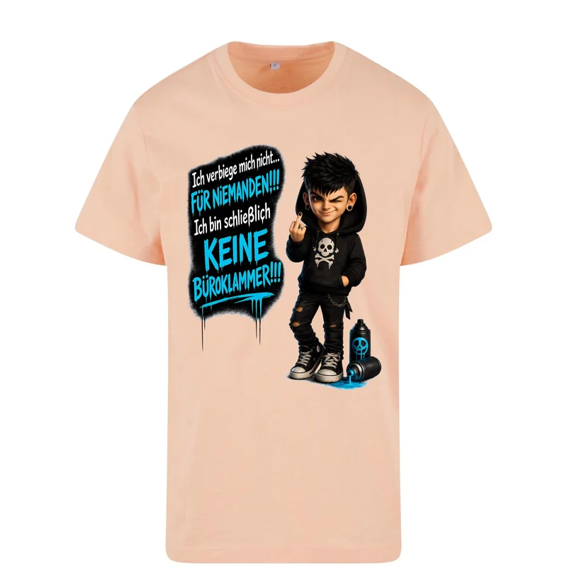 Statement T-Shirt Ich verbiege mich nicht... männlich Frontprint & Backprint Unisex